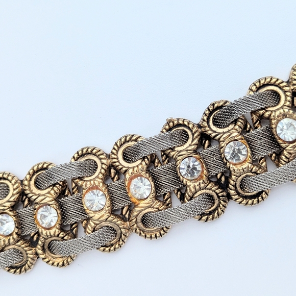 Retro Accessories - Bracelet or Belt? It's a Belt! Women's Vintage-Inspired Gold & Silver Belt